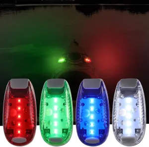 4-Piece Led Boat Navigation Lights Set, Waterproof Lights For Kayak, Yacht, Red, Green, Blue, White, With Flashing Modes