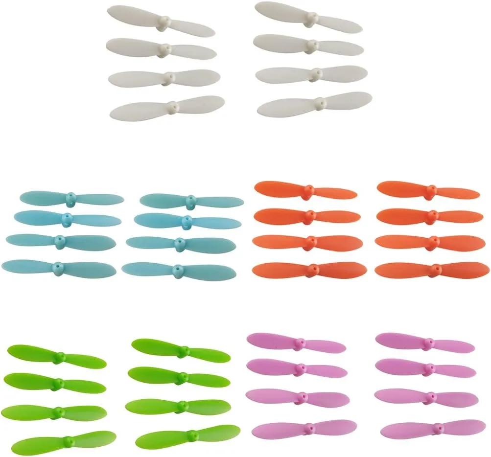 40Pcs Propeller Set Airscrew Replacement for Cheerson CX 10 Mini Drone Quadcopter Helicopter RC Accessories Multicolor 5 Color