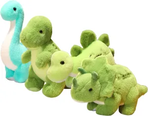 4PCS Dinosaur Stuffed Animal Toys,Dinosaur Plush Figure Toys Small Dino Pterosaur Plush Toys Party Favors Cute Plush Doll Soft Stuffed Animal Gift for Boys Girls Baby Kids Toddlers (Large)
