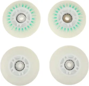 4pcs Flashing PU Wheels for Children Inline Skating - Faster, Safer, 72mm 76mm 80mm - Roller Skates Parts Set
