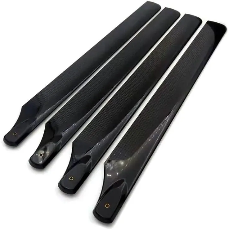 500 Helicopter Main Propeller, 2 Pair for Align Trex 500 Helicoter Main Propeller Blade Length 430mm Helicoter Carbon Fiber Blade Replacement Part for 500 RC Helicopter Accessories