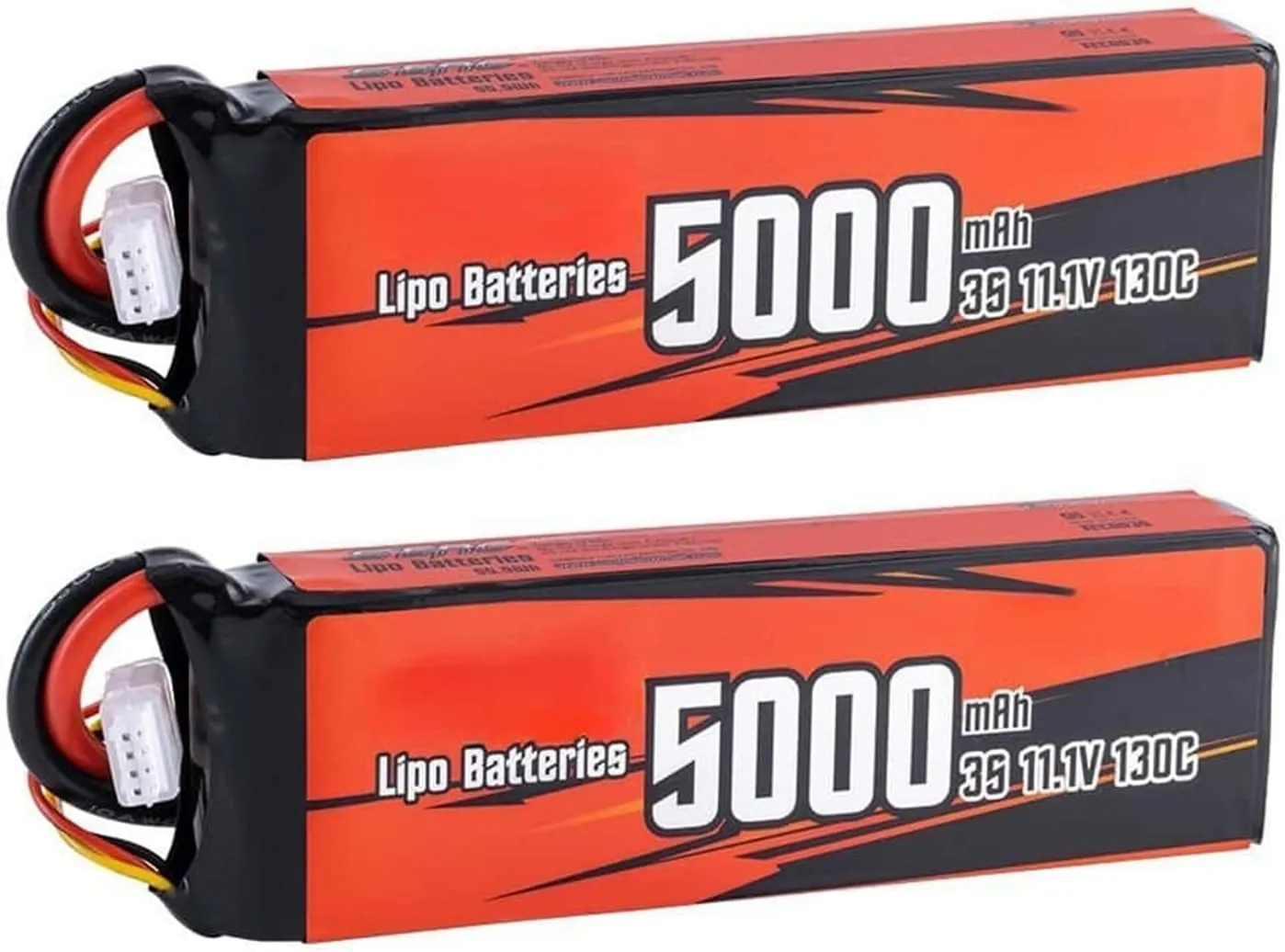 5000mAh 11.1V 130C 3S EC5 Plug Rechargeable Battery FPV Lithium Ion Battery Compatible with RC FPV Quadcopter Airplane Helicopter Airplane Drone
