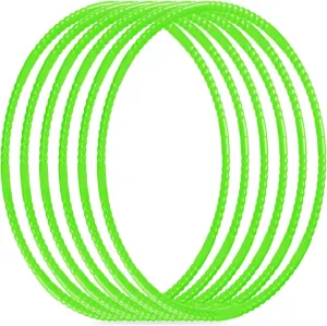 6PCS Toy Hoop Bundle Pack Color Plastic Toy Hoop for Kids Exercise Ring Snap Together Detachable Adjustable Weight Size for Sports