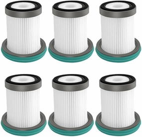 6PCS Replacement for Puppyoo Cyclone Cordless Vacuum Cleaner Home Handheld Stick T11 / T11 Pro Washable Hepa Filter Set Parts