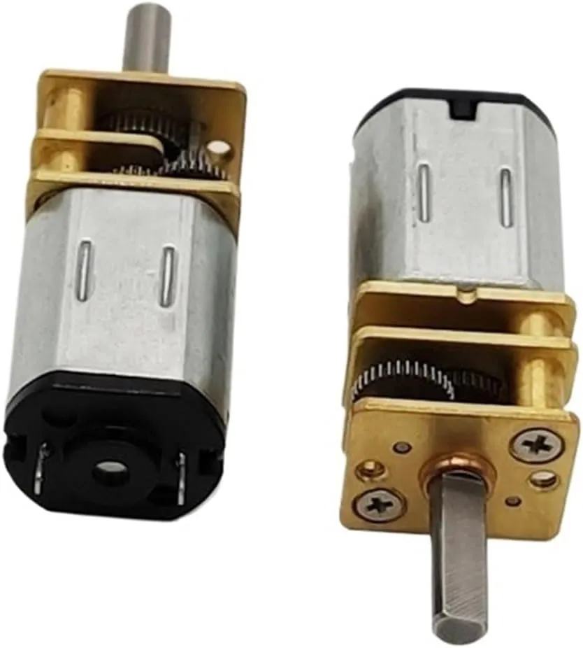 6V/12V DC N20 Gear Motor Electric Micro Metal Engine with Low Speed 10rpm 15rpm for Gearwheel Smart Lock DIY Toy Robot(5_6V)