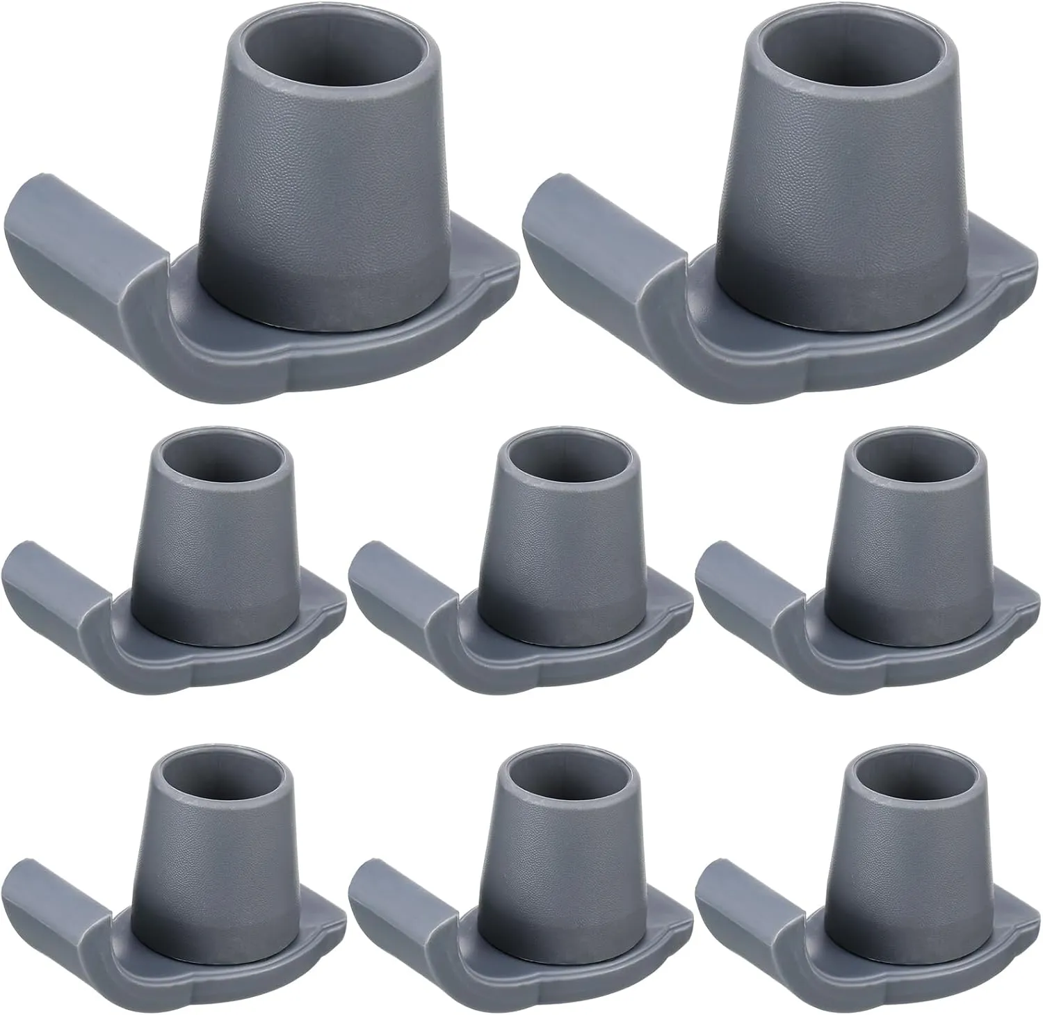 8 Pack Walker Ski Glides Universal Fit Walker Accessories Easy Fit Glides for Smooth Mobility Essential Mobility Aid for 1 1/8 Inch Tubes Seniors Folding Walkers Walker Feet Replacement