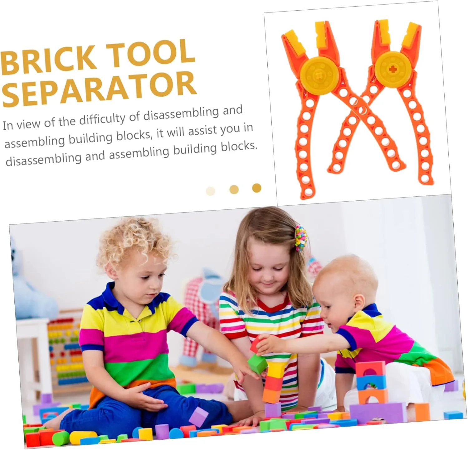 8pcs Brick Remover Tool Compact Separator for Separation Material Non- Texture Building Accessory for Toy Enthusiasts