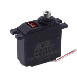 AGFRC 6KG Waterproof Mini RC-Steering-Servo-Motor - 0.085Sec High Speed HV Titanium Gear Coreless Digital Servo for 1/16 RC Car Boat Crawler (B24CLM)