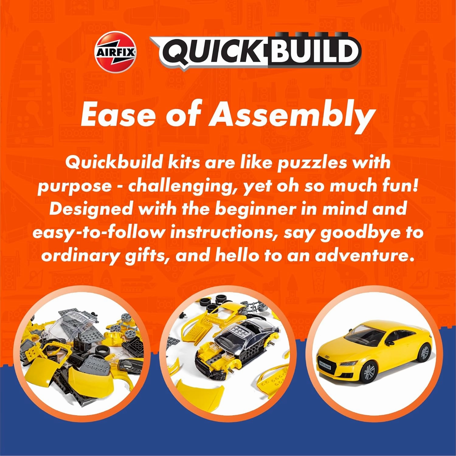 Airfix Quickbuild P-51D Mustang Airplane Brick Building Plastic Model Kit J6016