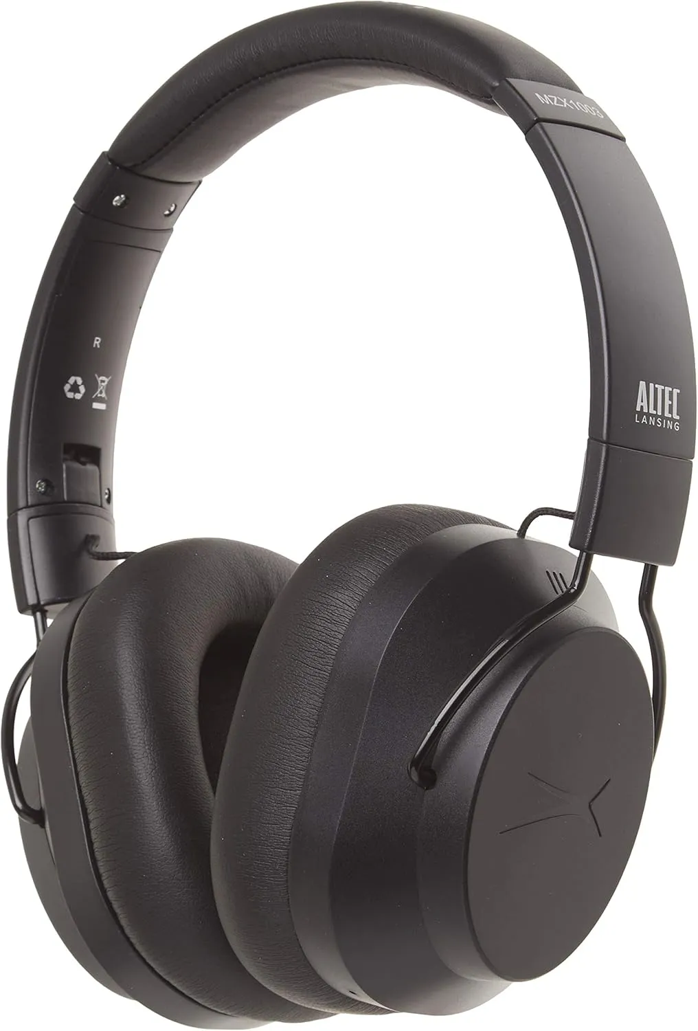 Altec Lansing Whisper Active Noise Cancelling Headphones, Black (MZX1003-BLK)