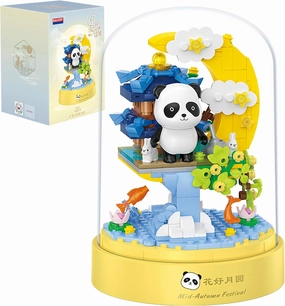 Animals Building Set for Adults Creative Panda Moon Flower Friend Set Building Block Party Favors Toy Building Set for Kids New Year Valentine's Easter Birthday Gift for Boys Girls Age 6-12 