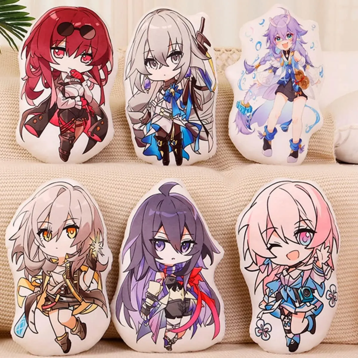 Anime Figure Plush Pillow Plush Toy Throw Pillow for Halloween Cosplay Decorations Birthday Toys 17.7in (Dan Heng)