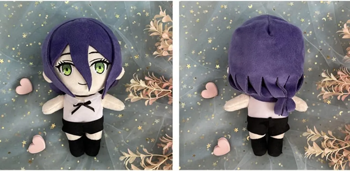 Anime Figure Plush Pillow Throw Pillow Doll Toy Stuffed Plush Anime Game Room Decor Gift Cosplay 7.8inch (Reze)