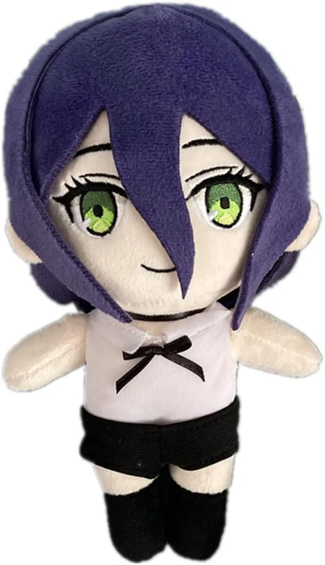 Anime Figure Plush Pillow Throw Pillow Doll Toy Stuffed Plush Anime Game Room Decor Gift Cosplay 7.8inch (Reze)