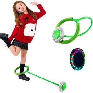 Ankle Skip Ball for Kids, Colorful Flash Wheel Swing Skip It Ball, Toys for Girls & Boys, Sports Fitness Toys, Gifts for Halloween & Christmas, Age 5-10 Years