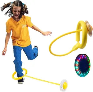 Ankle Skip Ball for Kids, Colorful Flash Wheel Swing Skip It Ball, Toys for Girls & Boys, Sports Fitness Toys, Gifts for Halloween & Christmas, Age 5-10 Years
