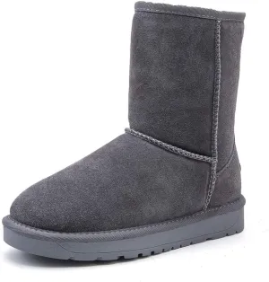 Asifn Womens Boots Snow Winter Boots Fur Lined Suede Faux Comfort Classic Casual Soft Toe Warmers