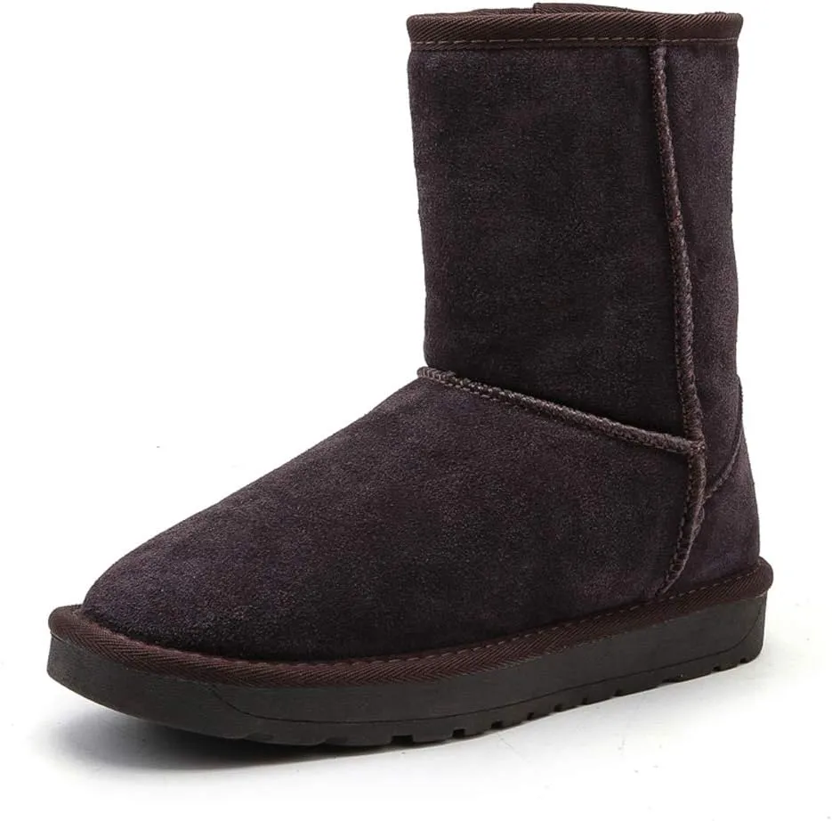 Asifn Womens Boots Snow Winter Boots Fur Lined Suede Faux Comfort Classic Casual Soft Toe Warmers