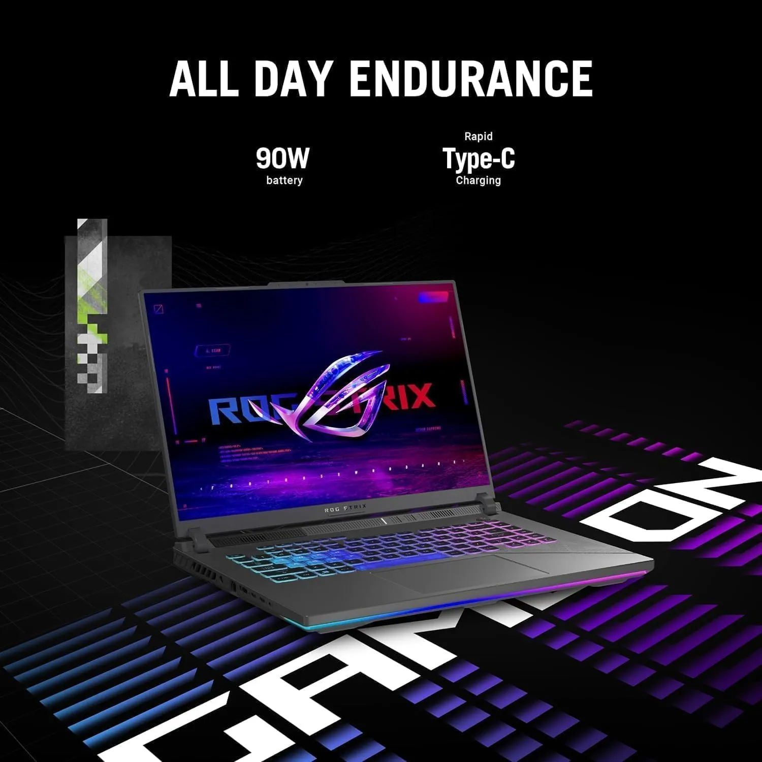 ASUS ROG Strix G16 Gaming Laptop, NVIDIA RTX 4070, Intel i9-14900HX, 16" ROG Nebula 16:10 QHD 240Hz, WiFi 6E, BT 5.3, 32 GB DDR5, 1 TB Gen4 SSD, Windows 11 Pro, Office Pro Lifetime