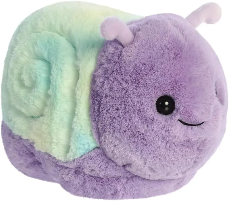 Aurora, 33838, Spudsters Emily Snail Soft Toy, 10-Inch, Purple