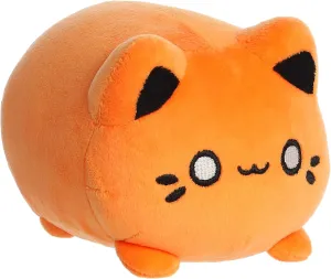 Aurora® Enchanting Tasty Peach® Kinetic Orange Meowchi Stuffed Animal - Bright & Colorful Design - Showpiece Plush - 7 Inches