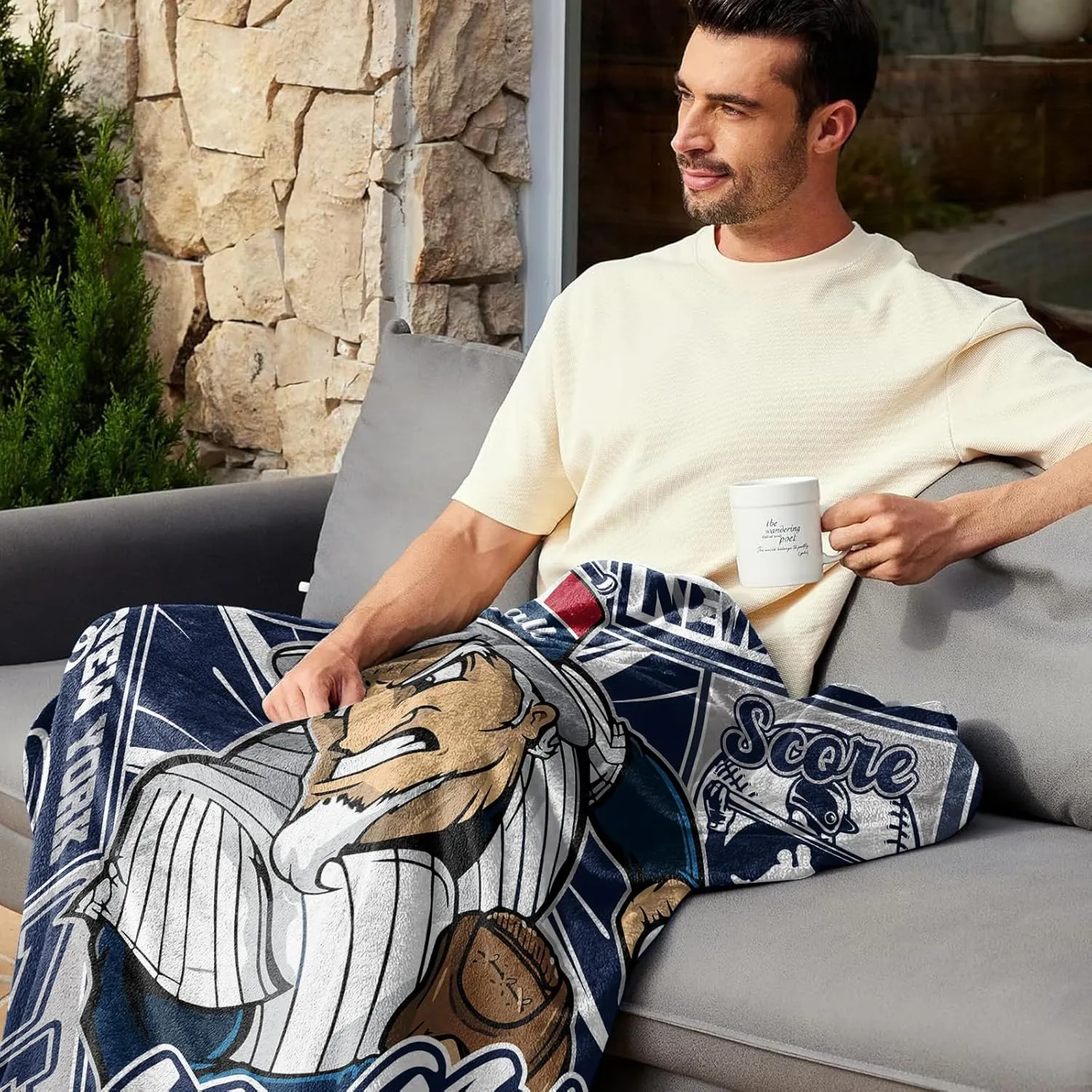Baseball Blanket, Baseball Gifts for Men Boys, Sports Stuff Fans Coach Gifts 80"x60" Blanket Throws for Valentines Birthday Christmas.