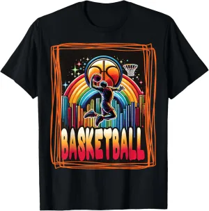 Basketball Dunk – Colorful and Sporty Design Player in Action T-Shirt