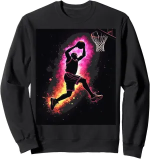 Basketball Dunk motif Sweatshirt