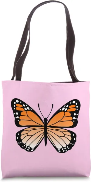 Beautiful Monarch Butterfly Flutter Orange Kawaii Aesthetic Tote Bag