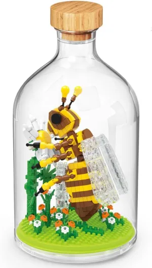 Bee Miniature Insect Friends Building Set Creative Party Favors and Gifts for Nature Lovers - Office and Home Decor Mini Bugs Building Blocks Gift for Boys and Girls