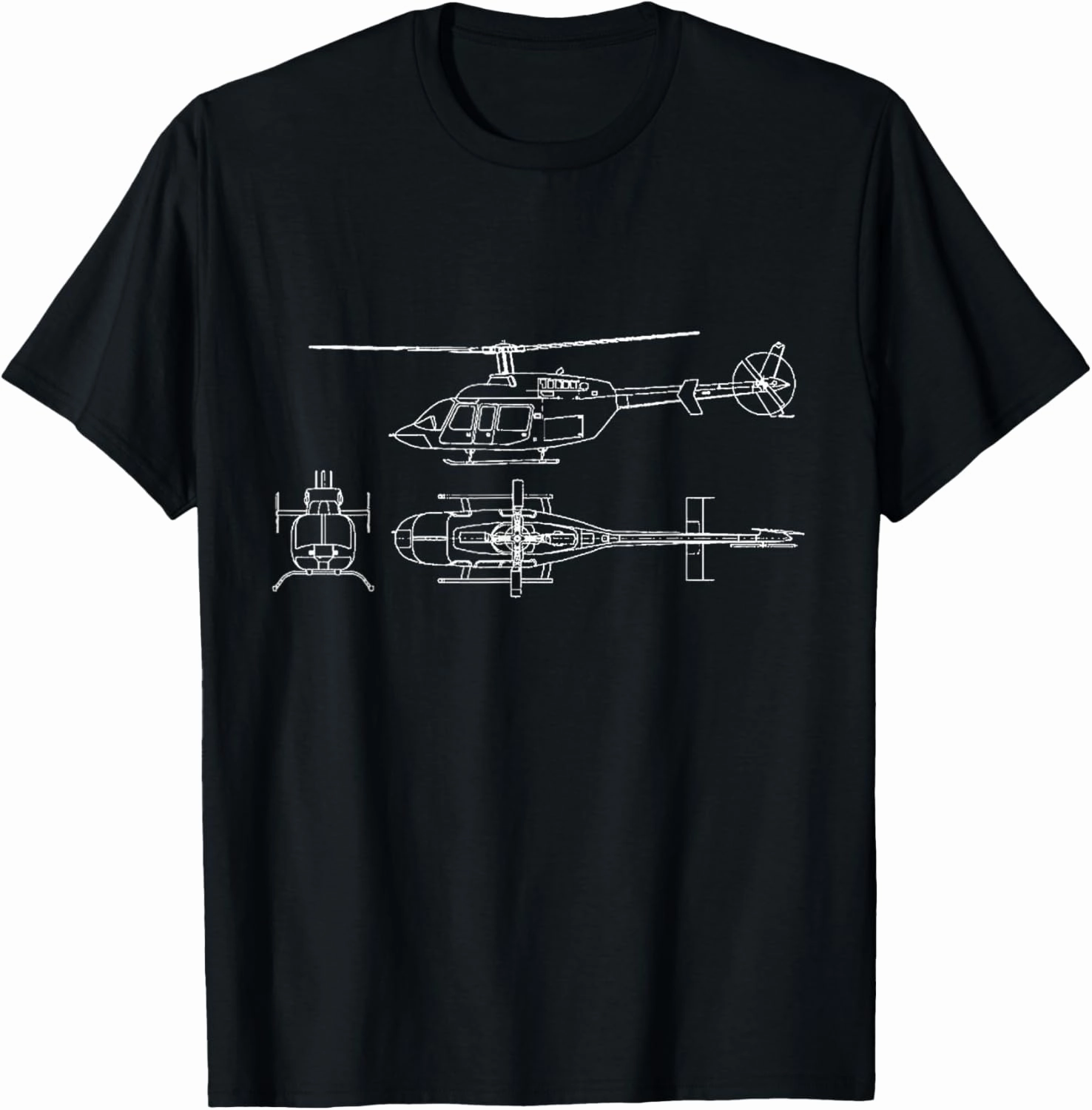 Bell 407 helicopter pilot or crew gift idea for aviation T-Shirt