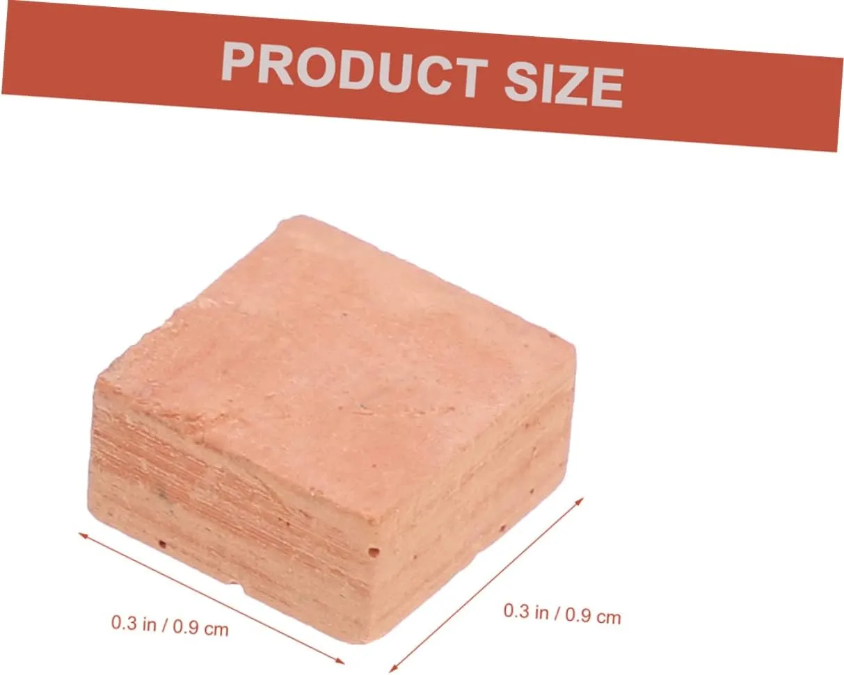 BESPORTBLE 5sets 40pcs Miniature Brick Model for Table Decorations Artificial Wall Tails for Crafting Square DIY House Building Models 40pcs*5