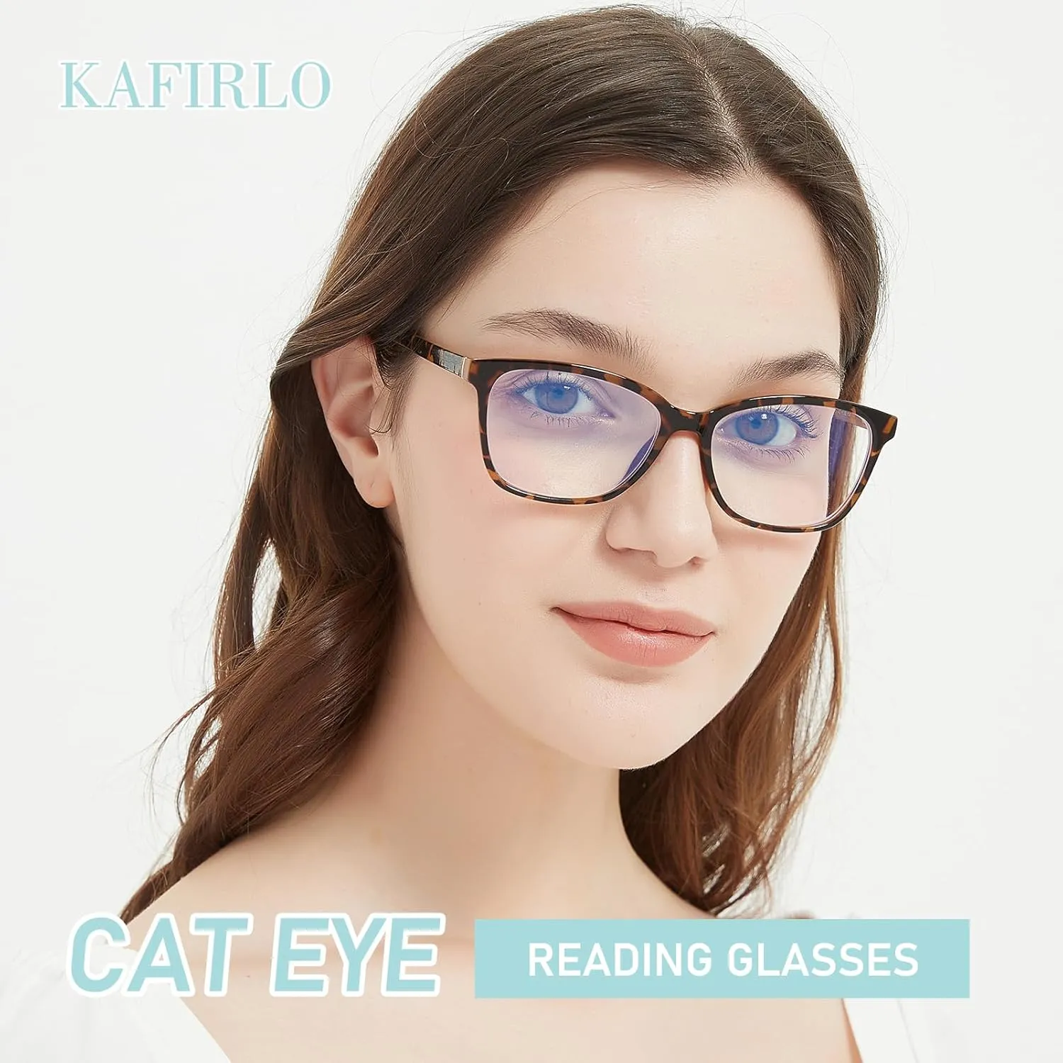 Bifocal Reading Glasses Women Blue Light Computer Readers Clear Top Cat Eye Frame Stylish Fashion Ladies Eyeglass
