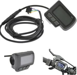 Bike Computer, Waterproof LCD Screen Bicycle Speedometer, EN06 Display Smart Electric Bicycle Scooter Brushless Controller Kit, 24V/36V/48V Control Panel for Electric Bike Show