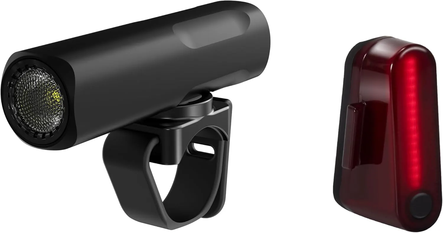 Bike Lights Set, Aluminium Alloy Body, High Lumen LED Front and Rear Lights, for Night Riding, Easy to Mount