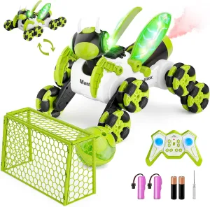 Bionic Mantis Remote Control Car, 8WD RC Cars Toys for Ages 8-13, 2.4ghz Toy Cars with Ball/Goal, 360° RC Drift Car on Outdoor Toys for Kids Ages 4-8, 4 5 6 7 8 10 Year Old Boy Birthday Gifts