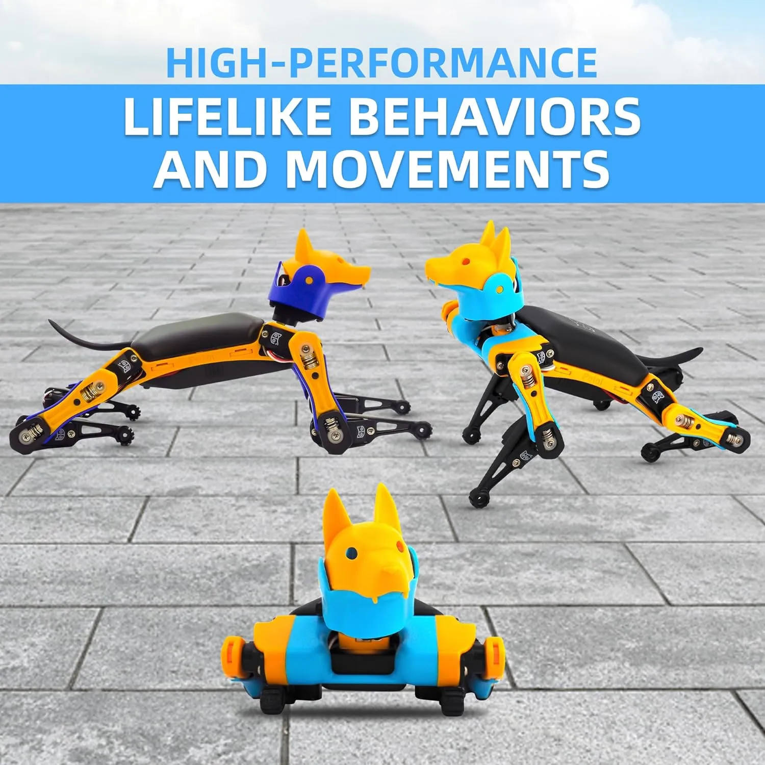 Bittle Robot Dog Kit(Construction) | Coding Smart Robot Pet, Quadruped Robot Kit for STEM & Robotics Education | Programmable Open Source, App Control IoT Robot for Engineers, Geeks, & Students