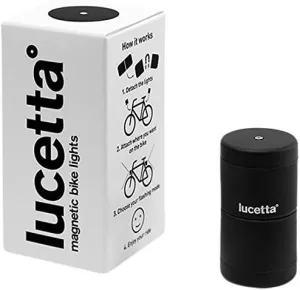 Black Magnetic Bike Lights, Steady or Flashing, 2 Pieces, Safety Lights! by Lucetta Bike