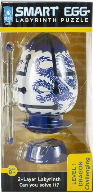 BLUE DRAGON 2-Layer Smart Egg Labyrinth Puzzle (Challenging)
