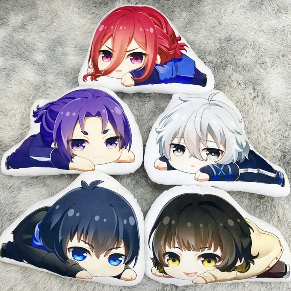 Blue Lock Anime Figure Plush Pillow Plush Toy Throw Pillow for Halloween Cosplay Birthday Toys 17.7in (Isagi Yoichi)