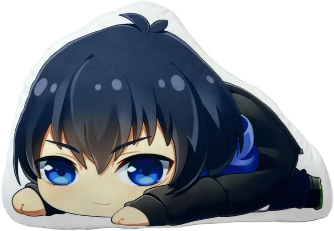 Blue Lock Anime Figure Plush Pillow Plush Toy Throw Pillow for Halloween Cosplay Birthday Toys 17.7in (Isagi Yoichi)