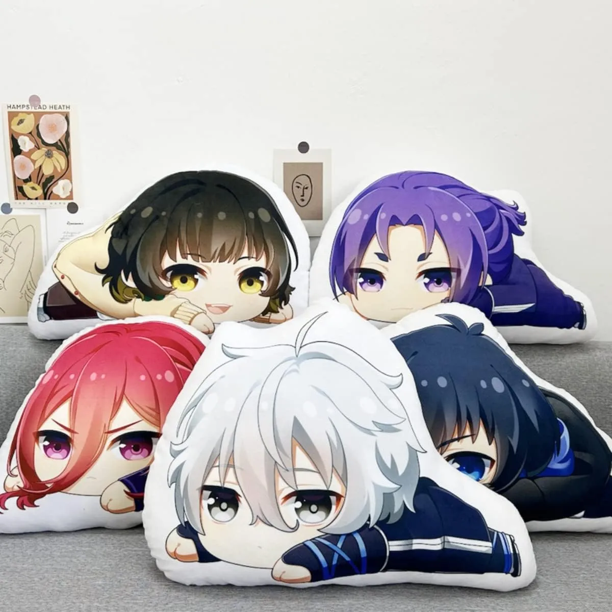 Blue Lock Anime Figure Plush Pillow Plush Toy Throw Pillow for Halloween Cosplay Birthday Toys 17.7in (Isagi Yoichi)