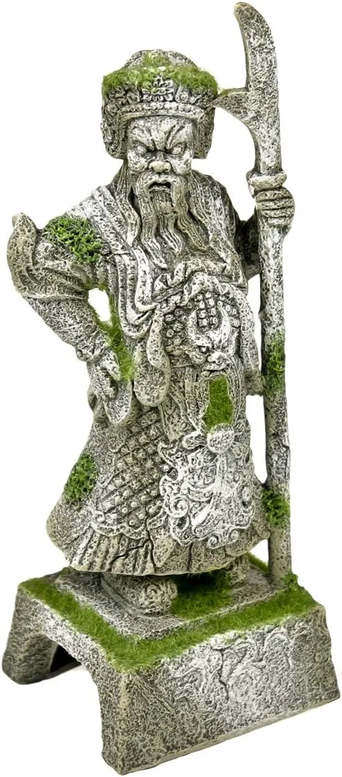 BLUE RIBBON PET PRODUCTS EE-695 Exotic Environments Thai Warrior Statue with Moss