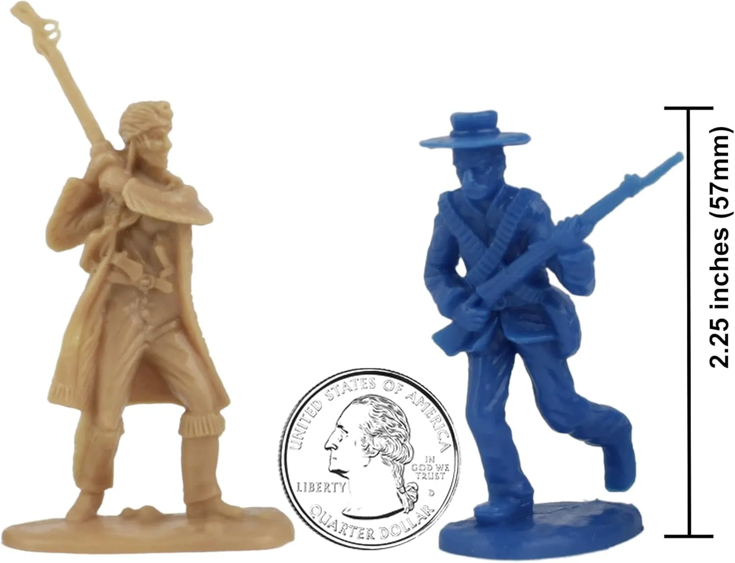 BMC The Alamo Plastic Army Men - Texas vs. Mexico 37pc Soldier Figures