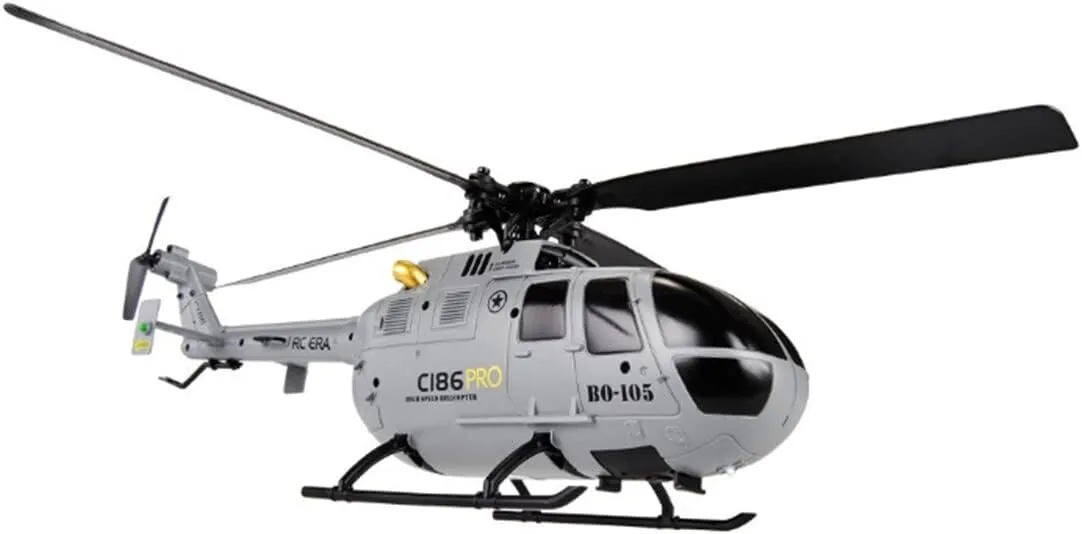 BO105 Armed RC Helicopter for Adults, 2.4G 4CH RC Military Helicopter with Altitude Hold & 6-Axis Gyro - RTF