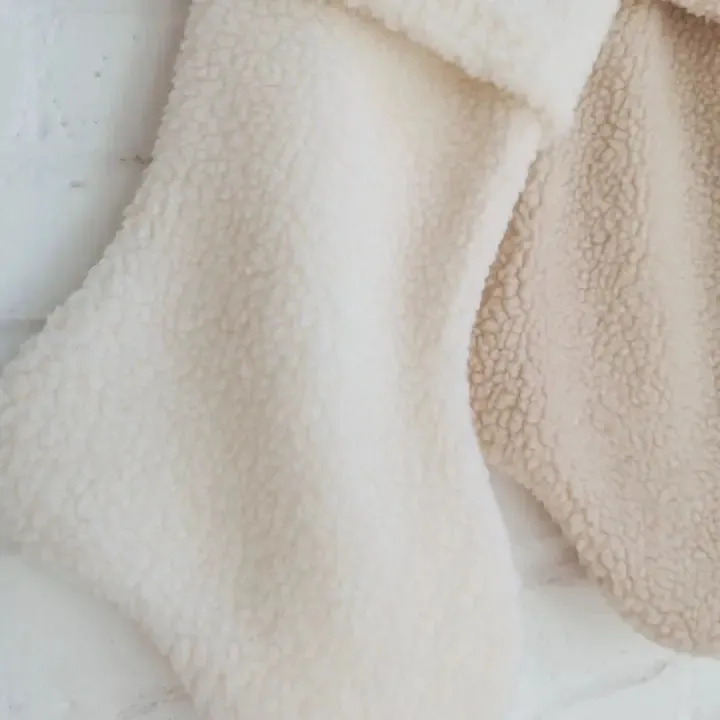 Boucle Stocking | White