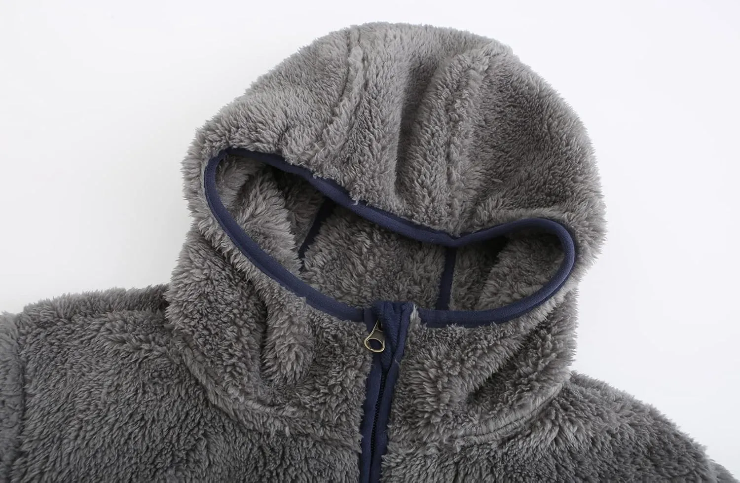 Boys Girls Soft Fleece Sherpa Full-zip Jacket