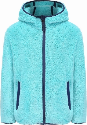 Boys Girls Soft Fleece Sherpa Full-zip Jacket