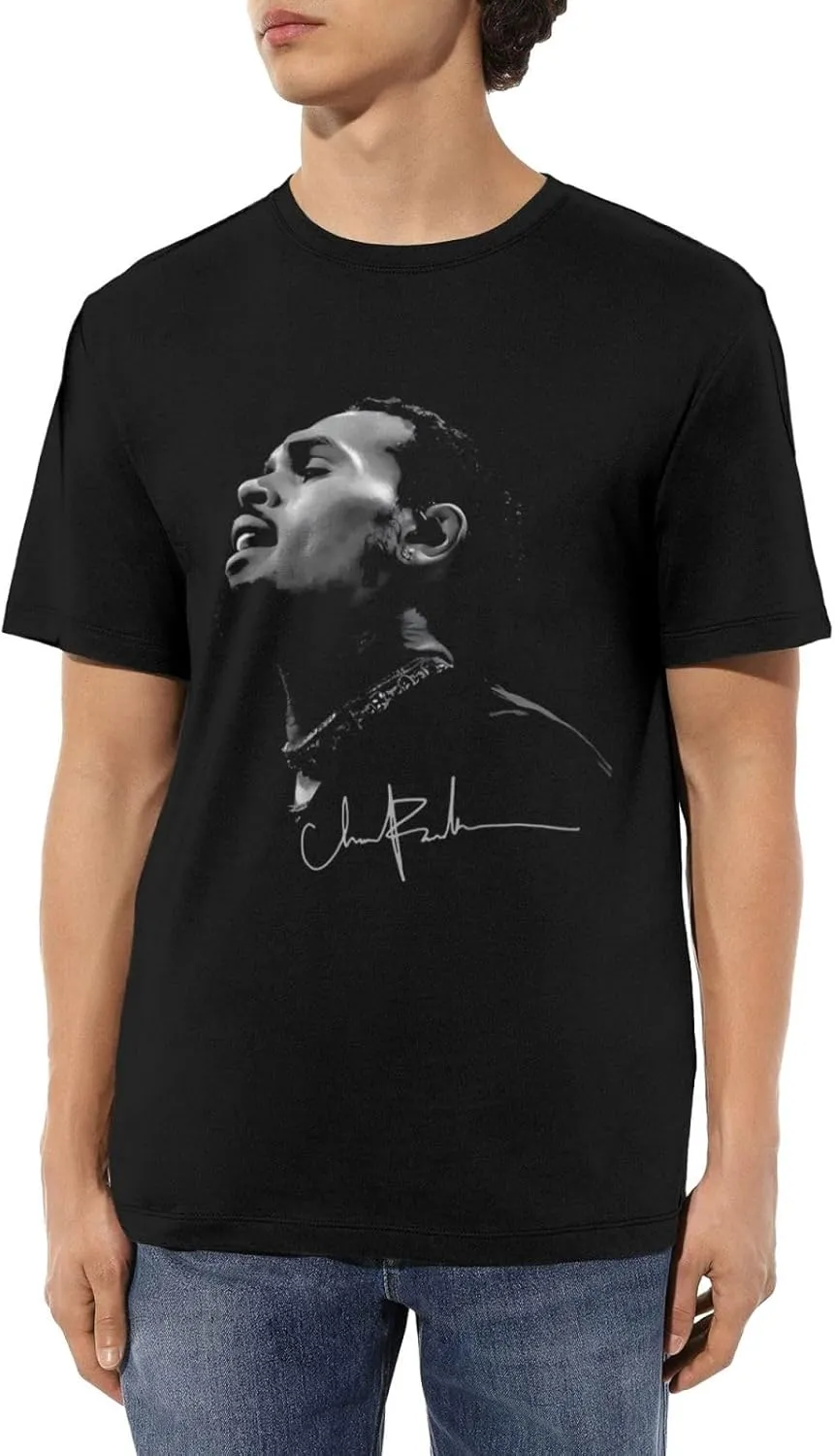 Breezy Xx 2025 Music Tour T-Shirts Noveltyfine Cotton Tops Black