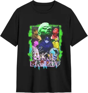 Breezy Xx 2025 Music Tour T-Shirts Unisexr Interestingtrendy Cotton Top Black